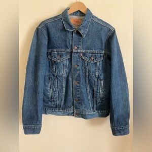 Vintage 80s USA Made Levi’s 70506-0217 523 Blue Type 3 Denim Trucker Jacket 40